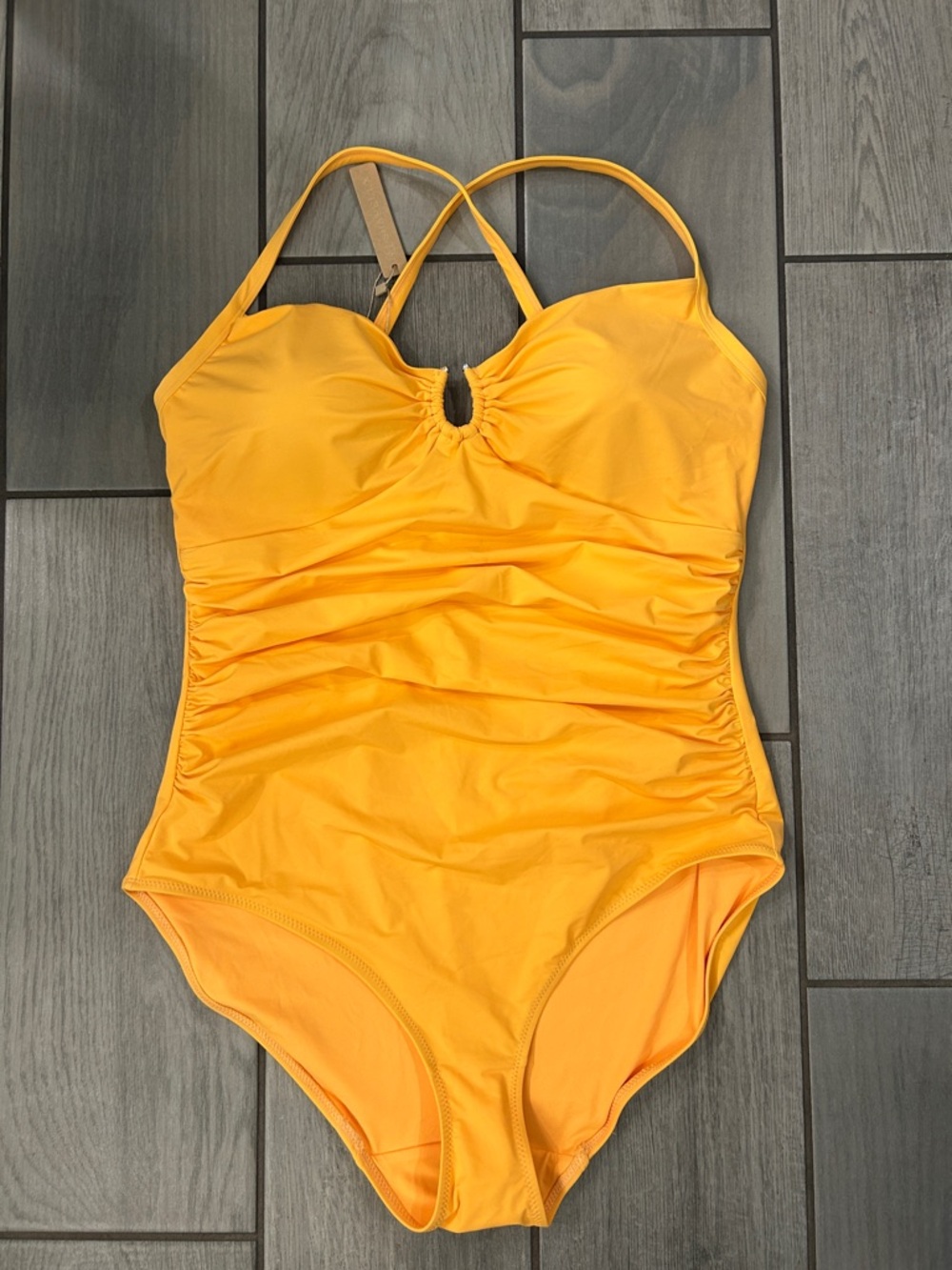 SHAPELLX Tummy Control Slimming One Piece U-Ring Shapewear W/Ruched Waist - Picture 7 of 9